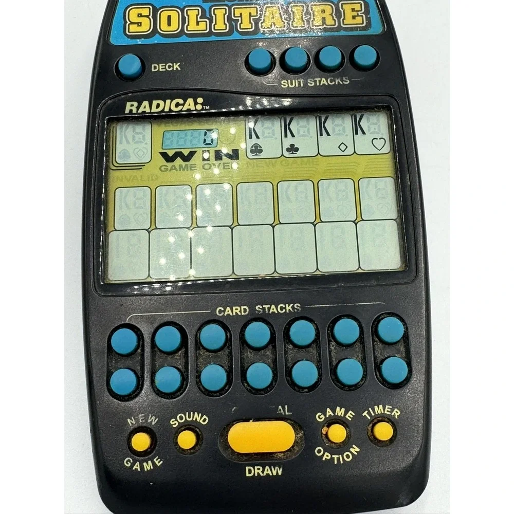 Radica Handheld Klondike Solitaire Game Model 2320 Tested A49 Card Timed Vegas